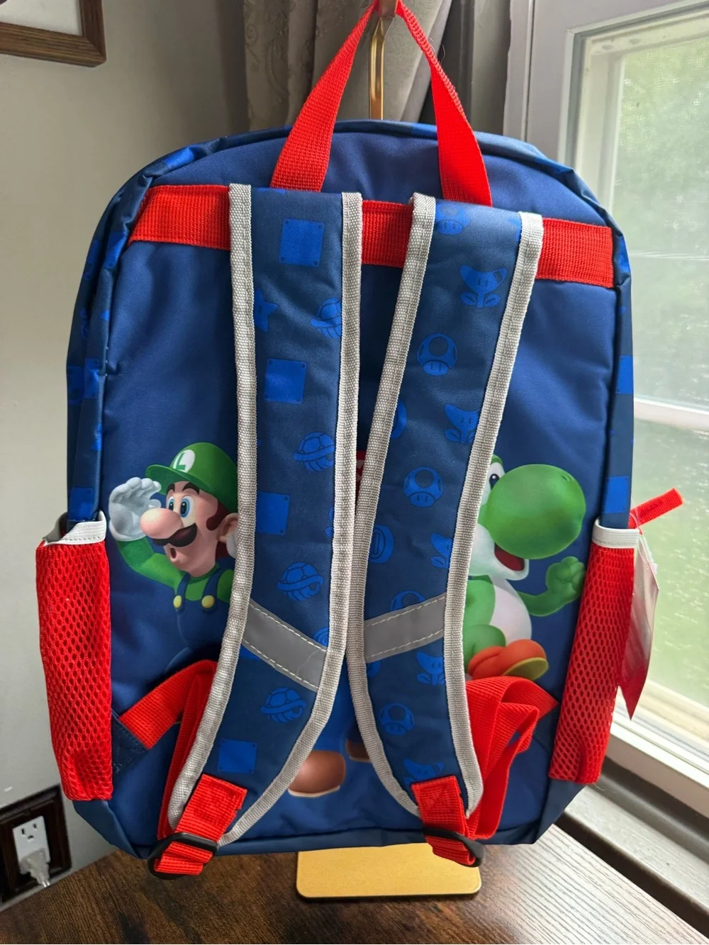 NWT Super Mario Kids Backpack - Navy Blue / Red